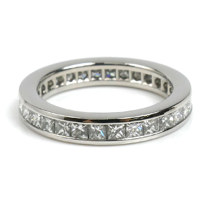 HARRY WINSTON ハリーウィンストン Pt950プラチナ フルエタニティ プリンセス チャネルセット リング・指輪 WBDPPCC04C04 ダイヤモンド 8号 4.9g レディース【中古】