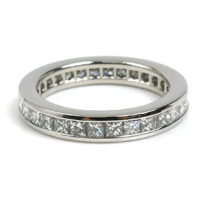 HARRY WINSTON ハリーウィンストン Pt950プラチナ フルエタニティ プリンセス チャネルセット リング・指輪 WBDPPCC04C04 ダイヤモンド 8号 4.9g レディース【中古】