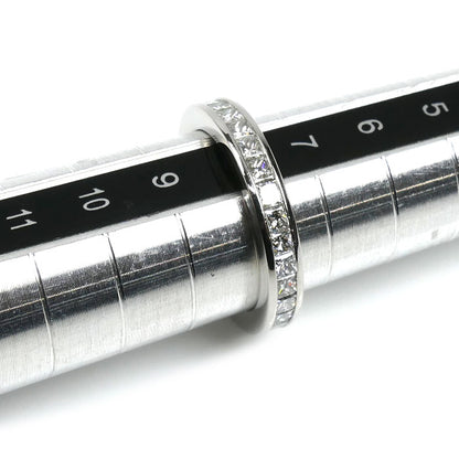 HARRY WINSTON ハリーウィンストン Pt950プラチナ フルエタニティ プリンセス チャネルセット リング・指輪 WBDPPCC04C04 ダイヤモンド 8号 4.9g レディース【中古】