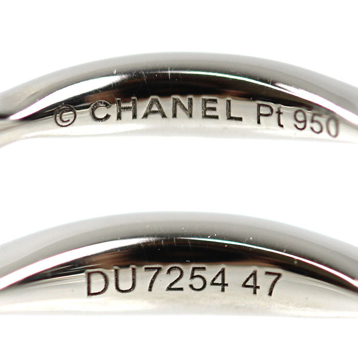 CHANEL シャネル Pt950プラチナ カメリア フルエタニティ リング・指輪 J10668 ダイヤモンド 7号 47 2.8g レディース【中古】【美品】