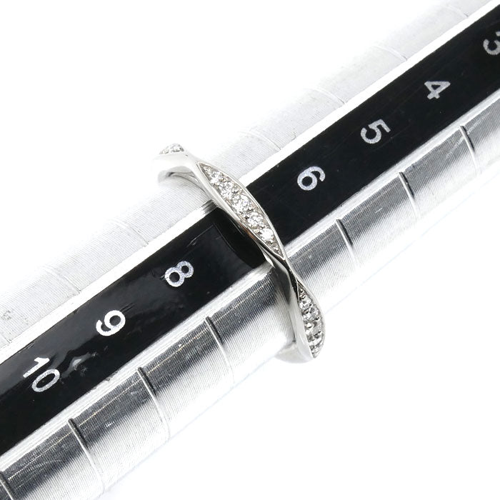 CHANEL シャネル Pt950プラチナ カメリア フルエタニティ リング・指輪 J10668 ダイヤモンド 7号 47 2.8g レディース【中古】【美品】