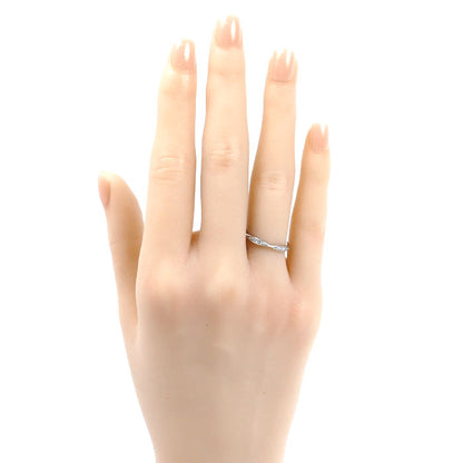 CHANEL シャネル Pt950プラチナ カメリア フルエタニティ リング・指輪 J10668 ダイヤモンド 7号 47 2.8g レディース【中古】【美品】
