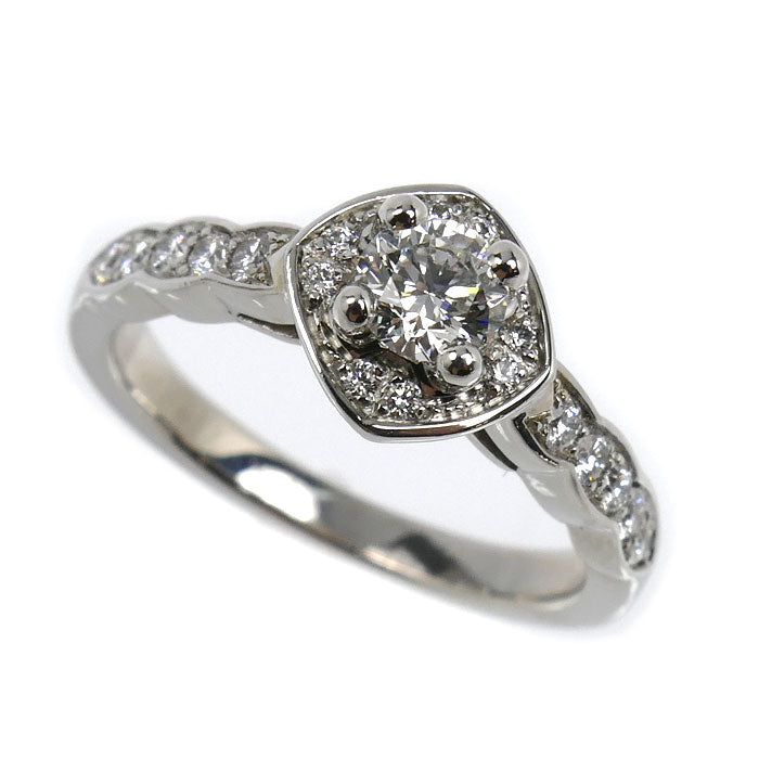 CHANEL シャネル Pt950プラチナ ココクラッシュ エンゲージメント リング・指輪 ダイヤモンド0.25ct 7号 47 5.0g レディース【中古】【美品】