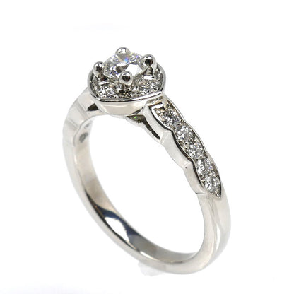 CHANEL シャネル Pt950プラチナ ココクラッシュ エンゲージメント リング・指輪 ダイヤモンド0.25ct 7号 47 5.0g レディース【中古】【美品】