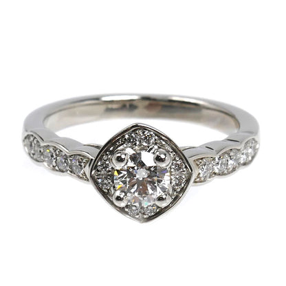 CHANEL シャネル Pt950プラチナ ココクラッシュ エンゲージメント リング・指輪 ダイヤモンド0.25ct 7号 47 5.0g レディース【中古】【美品】