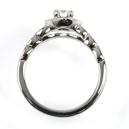 CHANEL シャネル Pt950プラチナ ココクラッシュ エンゲージメント リング・指輪 ダイヤモンド0.25ct 7号 47 5.0g レディース【中古】【美品】
