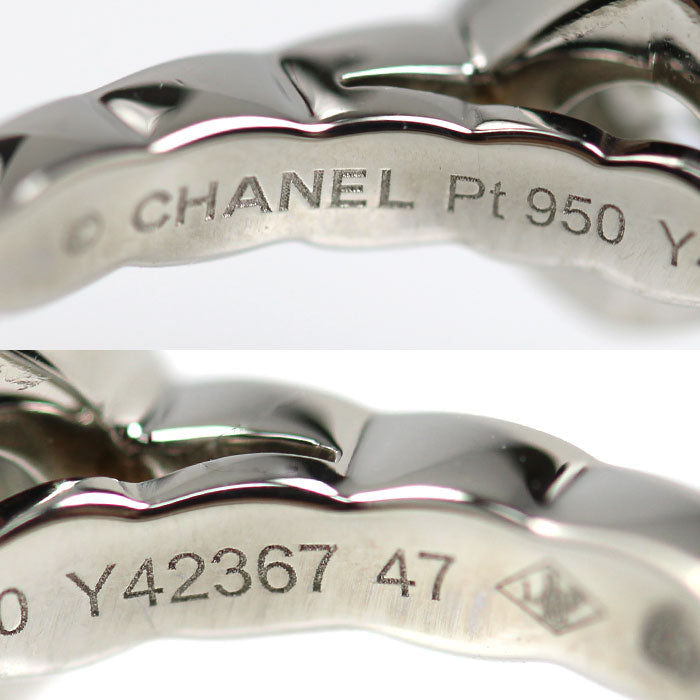 CHANEL シャネル Pt950プラチナ ココクラッシュ エンゲージメント リング・指輪 ダイヤモンド0.25ct 7号 47 5.0g レディース【中古】【美品】