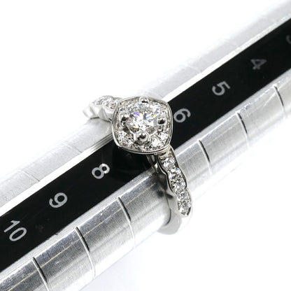 CHANEL シャネル Pt950プラチナ ココクラッシュ エンゲージメント リング・指輪 ダイヤモンド0.25ct 7号 47 5.0g レディース【中古】【美品】