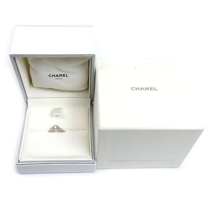 CHANEL シャネル Pt950プラチナ ココクラッシュ エンゲージメント リング・指輪 ダイヤモンド0.25ct 7号 47 5.0g レディース【中古】【美品】
