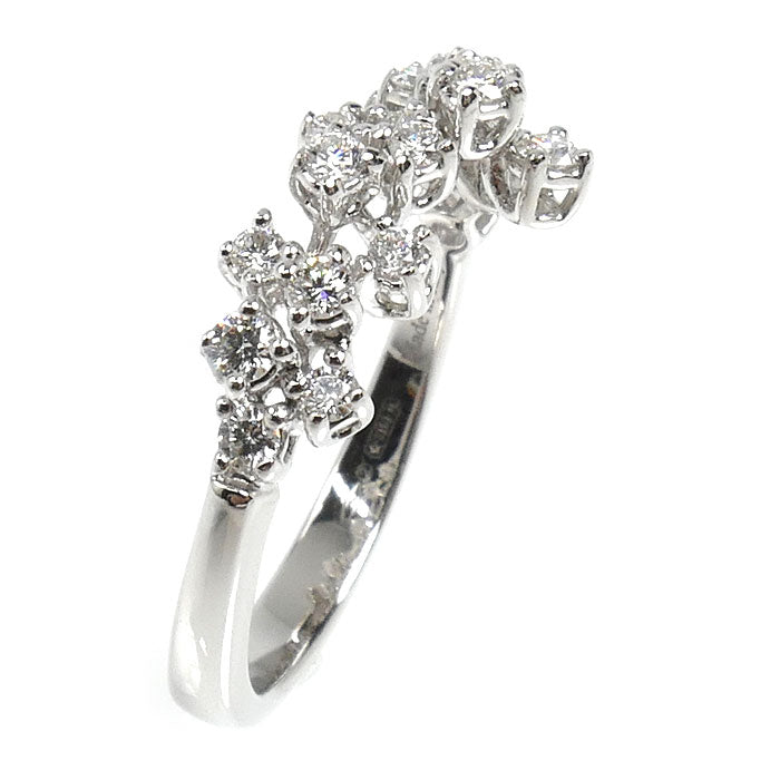 Damiani ダミアーニ K18WG ホワイトゴールド ミモザ リング・指輪 20086882_c ダイヤモンド 9号 3.3g レディース【中古】【美品】