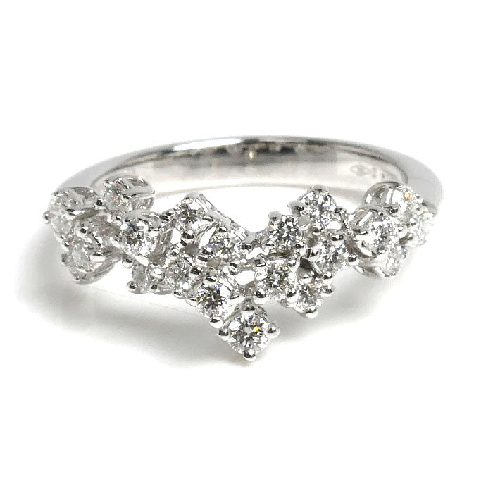 Damiani ダミアーニ K18WG ホワイトゴールド ミモザ リング・指輪 20086882_c ダイヤモンド 9号 3.3g レディース【中古】【美品】