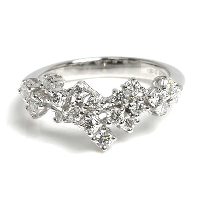 Damiani ダミアーニ K18WG ホワイトゴールド ミモザ リング・指輪 20086882_c ダイヤモンド 9号 3.3g レディース【中古】【美品】