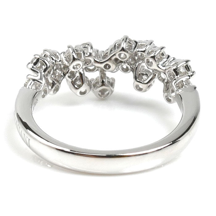 Damiani ダミアーニ K18WG ホワイトゴールド ミモザ リング・指輪 20086882_c ダイヤモンド 9号 3.3g レディース【中古】【美品】