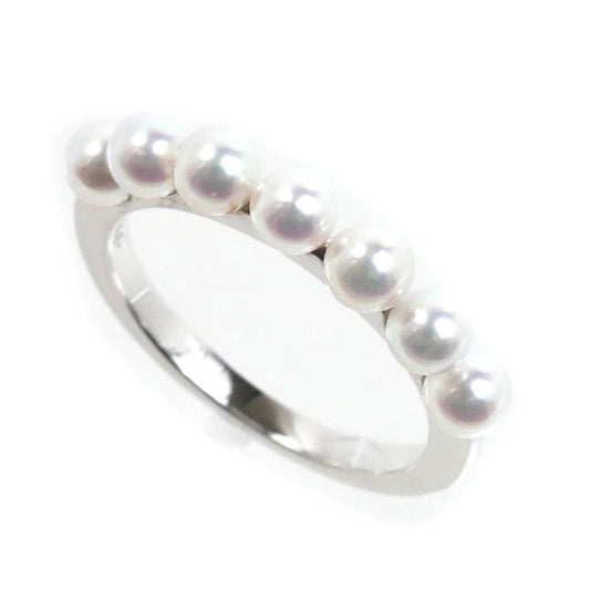 MIKIMOTO ミキモト K18WG ホワイトゴールド リング・指輪 PR-1426 パール約3.5mm 11号 2.9g レディース【中古】【美品】