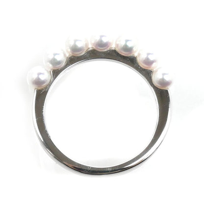 MIKIMOTO ミキモト K18WG ホワイトゴールド リング・指輪 PR-1426 パール約3.5mm 11号 2.9g レディース【中古】【美品】
