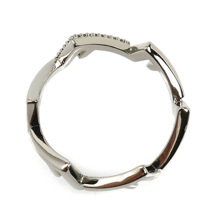 FENDI フェンディ メタル ラインストーン ファイブリング リング・指輪 7AJ733A44GF035M 20.5号 メンズ【中古】【美品】