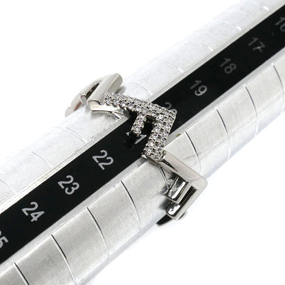 FENDI フェンディ メタル ラインストーン ファイブリング リング・指輪 7AJ733A44GF035M 20.5号 メンズ【中古】【美品】