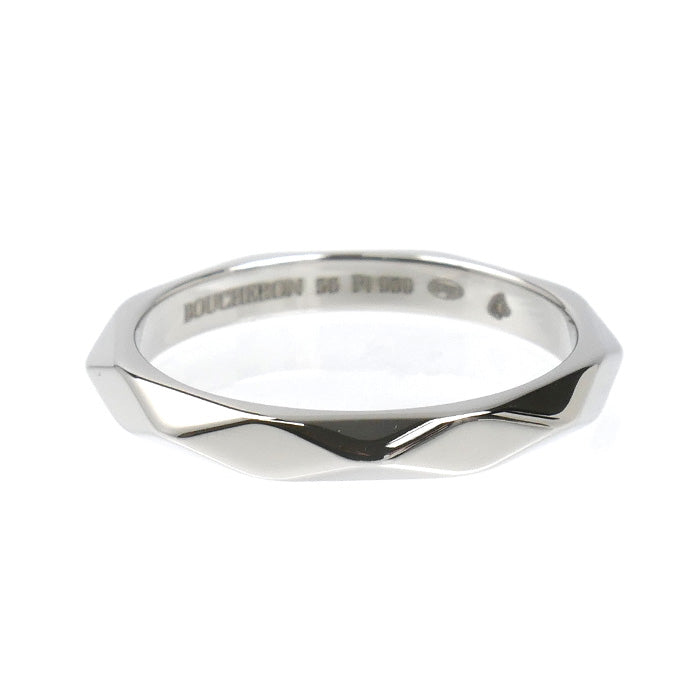 Boucheron ブシュロン Pt950プラチナ ファセット リング・指輪 JAL00014 15.5号 56 5.0g レディース【中古】【美品】