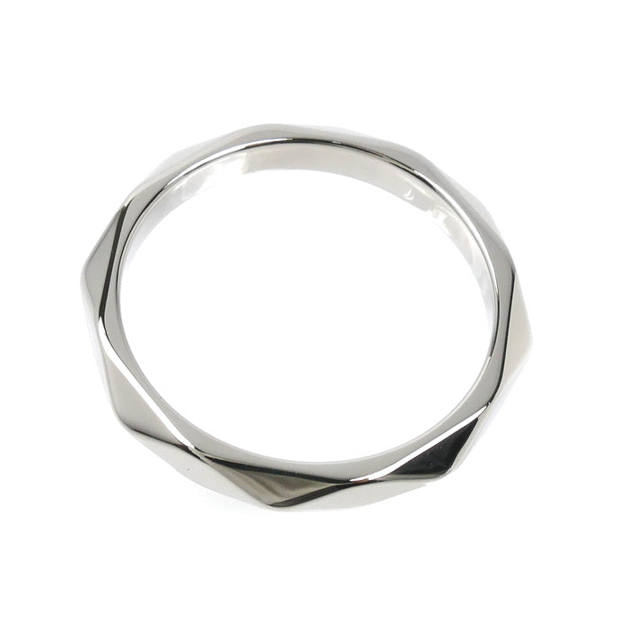 Boucheron ブシュロン Pt950プラチナ ファセット リング・指輪 JAL00014 15.5号 56 5.0g レディース【中古】【美品】