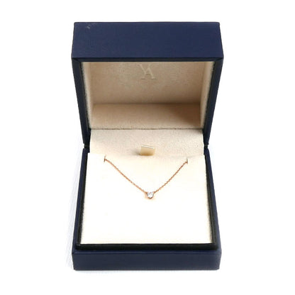 Vendome Aoyama ヴァンドーム青山 K18PG ピンクゴールド キャトル ネックレス AGAN637643DI ダイヤモンド0.145ct 1.4g 43cm フリーチェーン レディース【中古】
