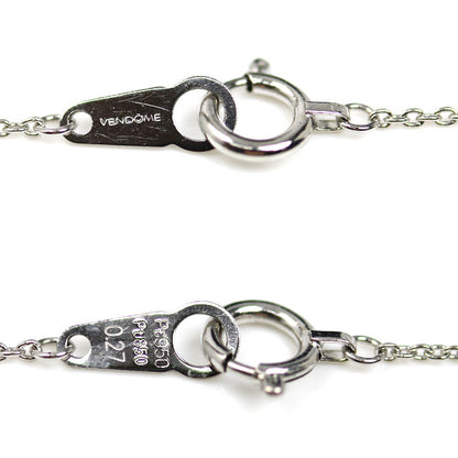 Vendome Aoyama ヴァンドーム青山 Pt950プラチナ Pt850プラチナ キャトル ネックレス ダイヤモンド0.27ct 2.1g 41cm レディース【中古】