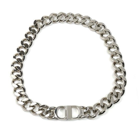 Dior ディオール GP CD ICON チェーンリンク ネックレス N1097HOMMT 45.5cm メンズ【中古】