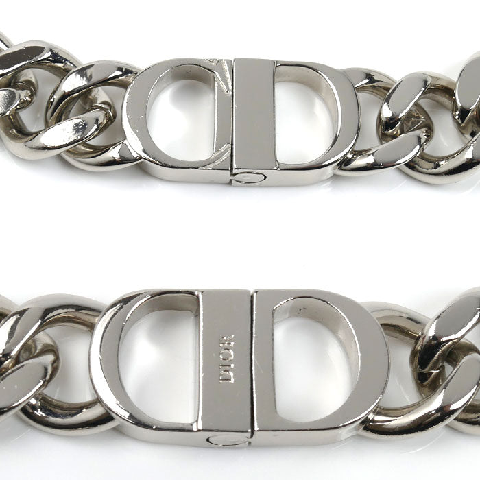 Dior ディオール GP CD ICON チェーンリンク ネックレス N1097HOMMT 45.5cm メンズ【中古】