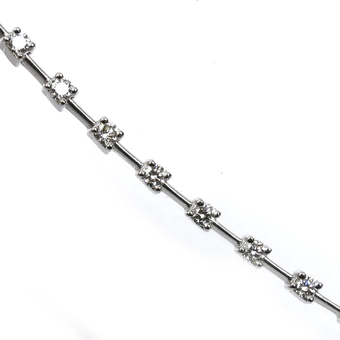 TASAKI タサキ K18WG ホワイトゴールド ブレスレット ダイヤモンド0.65ct 5.7g 18cm レディース【中古】【美品】
