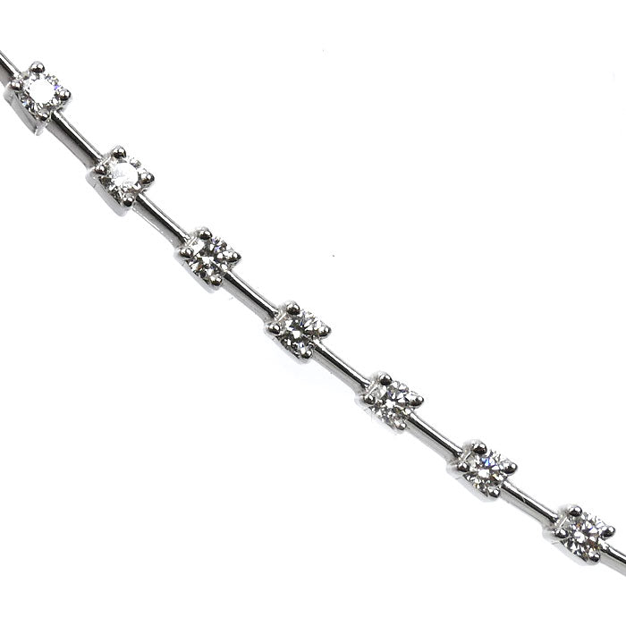 TASAKI タサキ K18WG ホワイトゴールド ブレスレット ダイヤモンド0.65ct 5.7g 18cm レディース【中古】【美品】