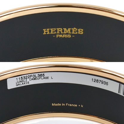 HERMES エルメス GP エマイユGM ジャングルカモフラージュ バングル H115322FOL365 レディース【中古】【美品】