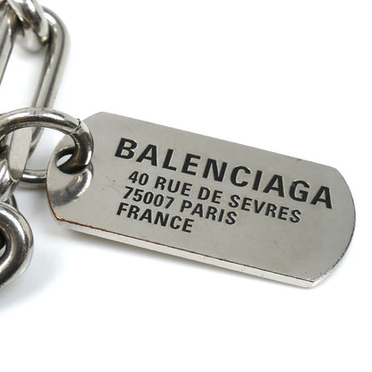 BALENCIAGA バレンシアガ ブラス TGAS カラビナ ドッグタグ ブレスレット 792886TZ99I0911 L 23cm メンズ【中古】