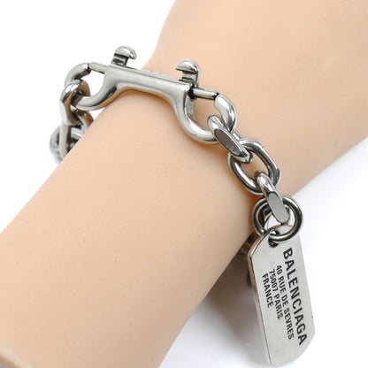 BALENCIAGA バレンシアガ ブラス TGAS カラビナ ドッグタグ ブレスレット 792886TZ99I0911 L 23cm メンズ【中古】