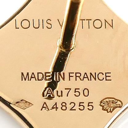 LOUIS VUITTON ルイ・ヴィトン K18PG ピンクゴールド スター/サン ブロッサム BB ピアス Q96673/Q96672 A96021/A48255 マラカイト 4.3g セット売り レディース【中古】【美品】