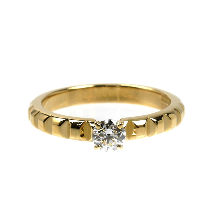 Boucheron ブシュロン K18YG イエローゴールド クルドパリ ソリテール ダイヤ リング・指輪 JSL00032 ダイヤモンド0.23ct 11号 51 3.5g レディース【中古】【美品】