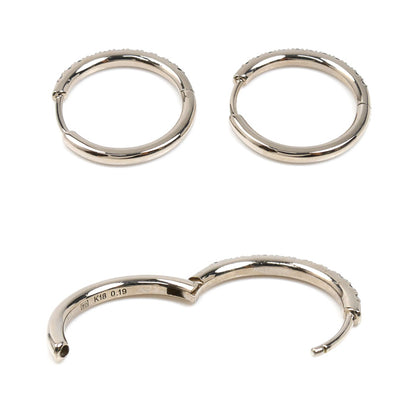 カシケイ K18BG ライン ピアス BL003 ダイヤモンド0.19ct/0.19ct 3.6g レディース【中古】【美品】