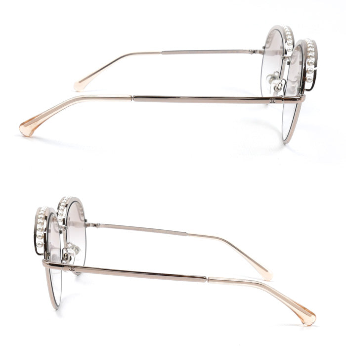 CHANEL シャネル ココマーク サングラス ピンクゴールド 4247-H C117/13 52□19 135 レディース【中古】