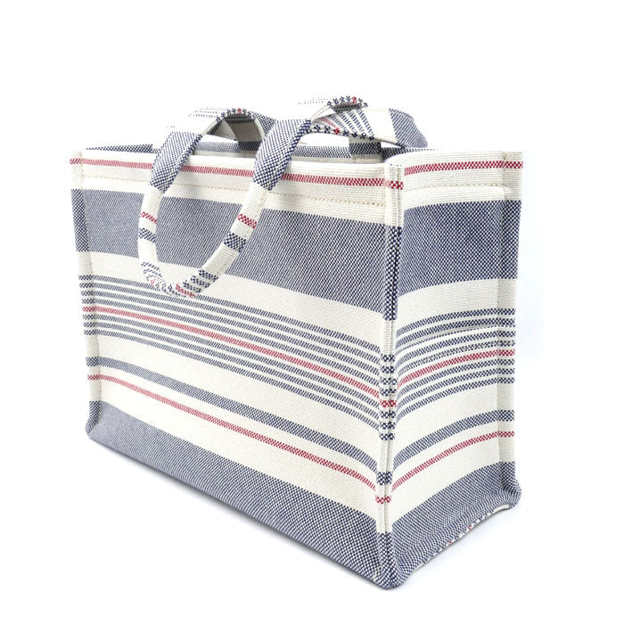 CELINE セリーヌ ラージ カバ タイス トートバッグ ホワイト×ブルー×レッド 196762FYN トリオンフ レディース【中古】【美品】