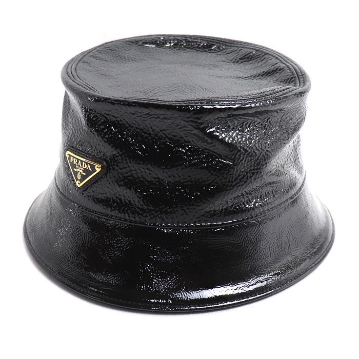 PRADA プラダ トライアングルロゴ バケットハット ハット 1HC137 2DNT F0002 L ユニセックス【中古】