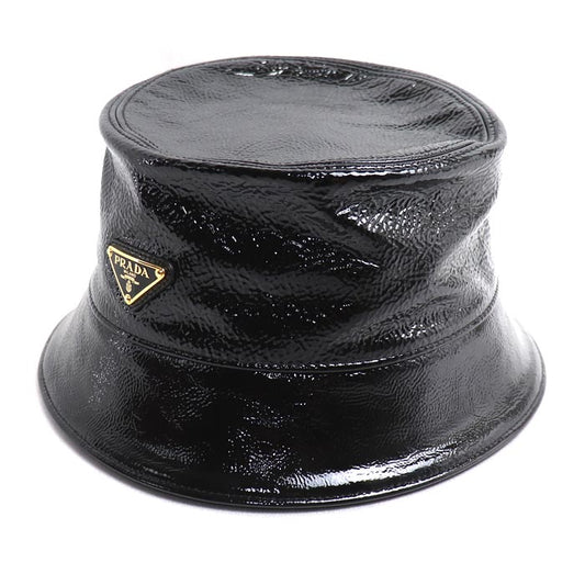 PRADA プラダ トライアングルロゴ バケットハット ハット 1HC137 2DNT F0002 L ユニセックス【中古】