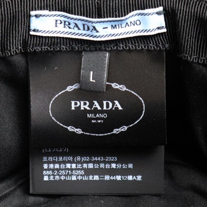 PRADA プラダ トライアングルロゴ バケットハット ハット 1HC137 2DNT F0002 L ユニセックス【中古】
