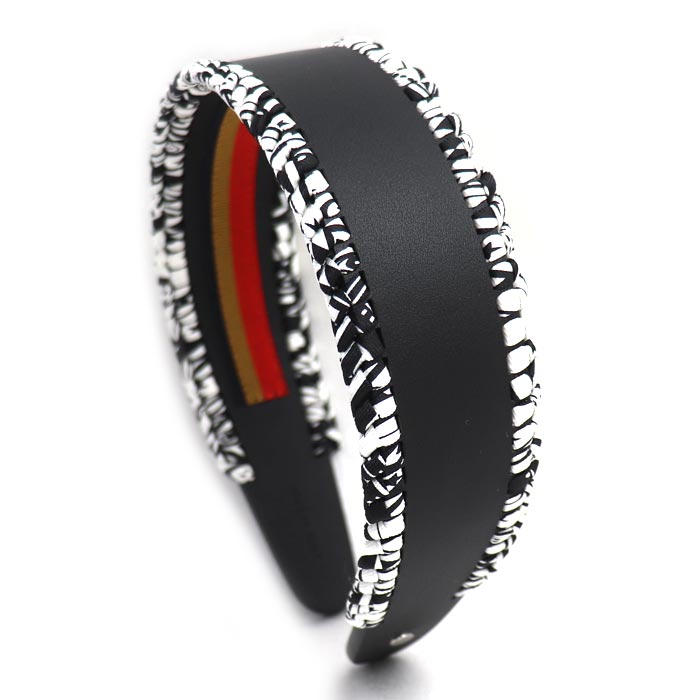 HERMES エルメス スイフト シルク セリエグレース ヘアアクセサリー カチューシャ レディース【中古】【美品】