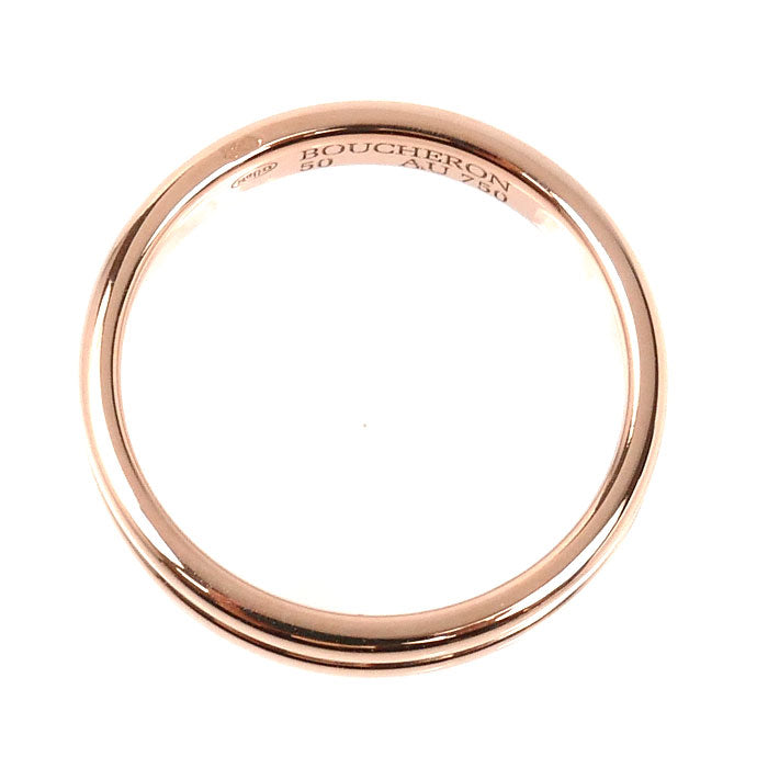Boucheron ブシュロン K18PG ピンクゴールド ゴドロン リング・指輪 JAL00009 10号 50 3.3g レディース【中古】【美品】