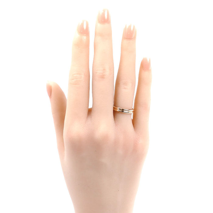 Boucheron ブシュロン K18PG ピンクゴールド ゴドロン リング・指輪 JAL00009 10号 50 3.3g レディース【中古】【美品】