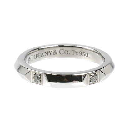 TIFFANY&Co. ティファニー Pt950プラチナ トゥルーバンド ダイヤ リング・指輪 67133617 ダイヤモンド 4号 4.0g レディース【中古】【美品】