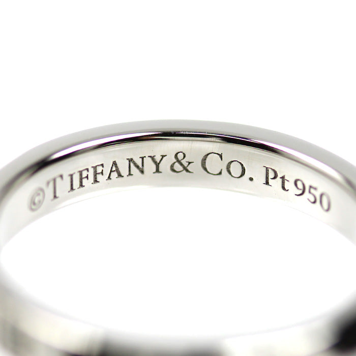 TIFFANY&Co. ティファニー Pt950プラチナ トゥルーバンド ダイヤ リング・指輪 67133617 ダイヤモンド 4号 4.0g レディース【中古】【美品】