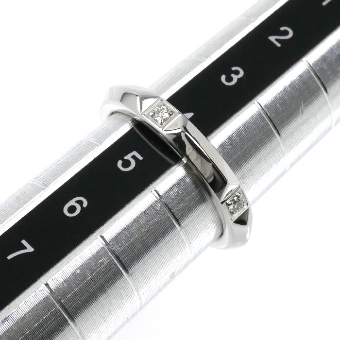 TIFFANY&Co. ティファニー Pt950プラチナ トゥルーバンド ダイヤ リング・指輪 67133617 ダイヤモンド 4号 4.0g レディース【中古】【美品】