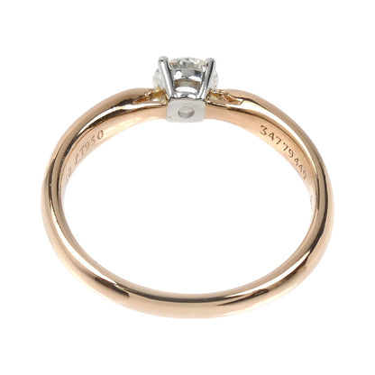 TIFFANY&Co. ティファニー K18PG ピンクゴールド Pt950プラチナ ハーモニー ダイヤ リング・指輪 70624 ダイヤモンド0.28ct 6号 2.4g レディース【中古】【美品】