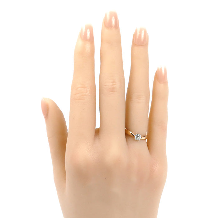 TIFFANY&Co. ティファニー K18PG ピンクゴールド Pt950プラチナ ハーモニー ダイヤ リング・指輪 70624 ダイヤモンド0.28ct 6号 2.4g レディース【中古】【美品】