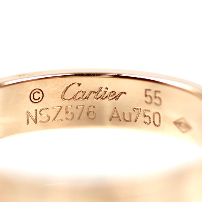 CARTIER カルティエ K18PG ピンクゴールド ミニラブ 1Pダイヤ リング・指輪 B4050755 ダイヤモンド 15号 55 4.6g レディース【中古】【美品】