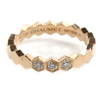 Chaumet ショーメ K18PG ピンクゴールド ビーマイラブ リング・指輪 083361 ダイヤモンド 11号 51 3.4g レディース【中古】【美品】